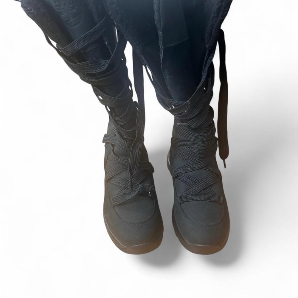 Timberland Black Mabel Town Tall Muk Luk Waterproof Winter women size 10 boots